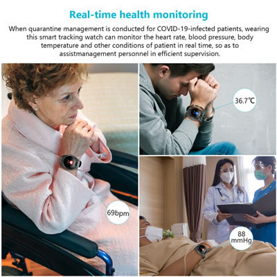 New 4G elderly smart phone watch, elderly anti loss GPS positioning watch, anti fall alarm, body tem