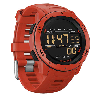 Mars Men's Outdoor Sports Watch Dual Chronograph Pedometer