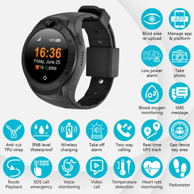 smart electronic monitoring bracelet for judicial supervision or BEIDOU/GPS proof-disassemble wristb