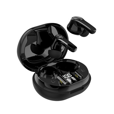 JS76 digital display bluetooth headset 5.0 with charging compartment new stereo headset