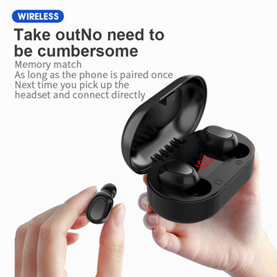 Digital display new L22 bluetooth headset private model in-ear mini version 5.0
