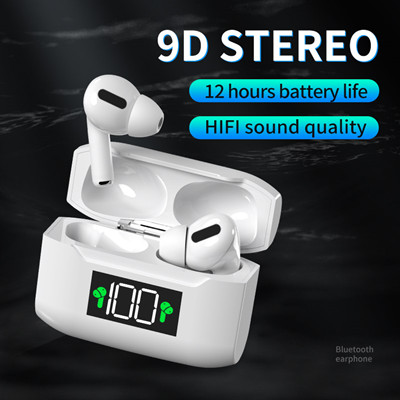 Explosive i3x bluetooth headset TWS in-ear digital display touch CVC noise reduction black technolog