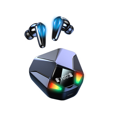 X6 bluetooth headset mobile game eating chicken gaming headset digital display touch