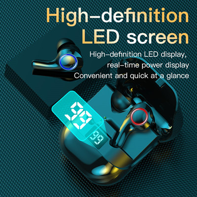 PT08 Bluetooth Headset High Quality TWS Wireless Binaural Touch Flip Headphone