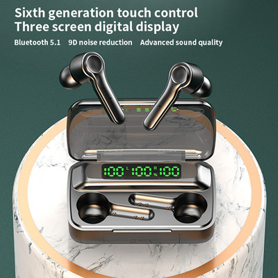 New wireless R9S Bluetooth headset touch digital display TWS wireless
