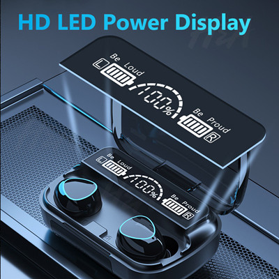 M10 Bluetooth digital display touch LED light with mobile power TWS headset