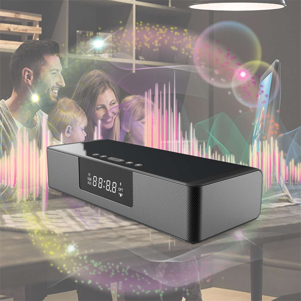 BS-39A smart alarm bell bluetooth speaker wireless fiber optic rechargeable hands-free call audio