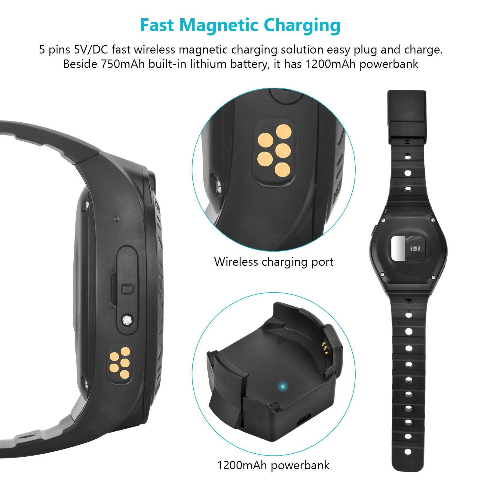 A9 Watch magnetic charging dock
