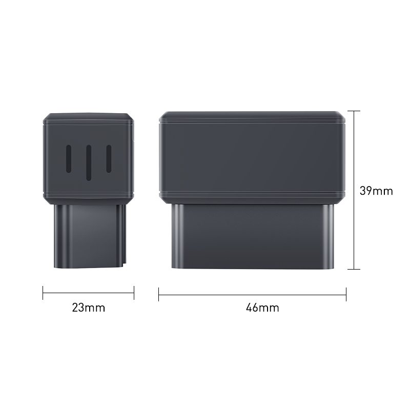D8 OBD tracker dimensions