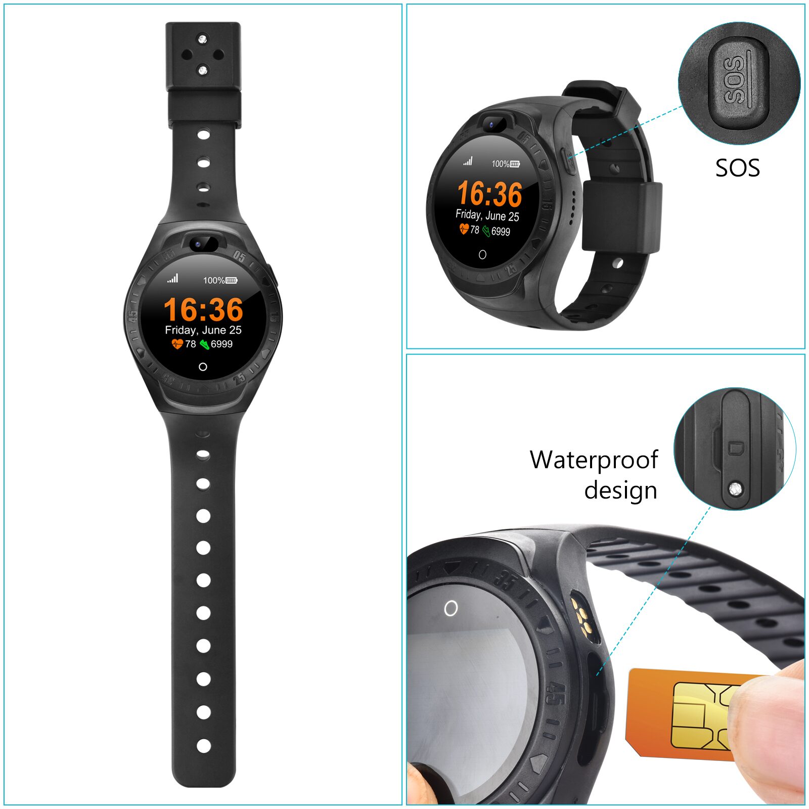 A9 Watch multi-angle view