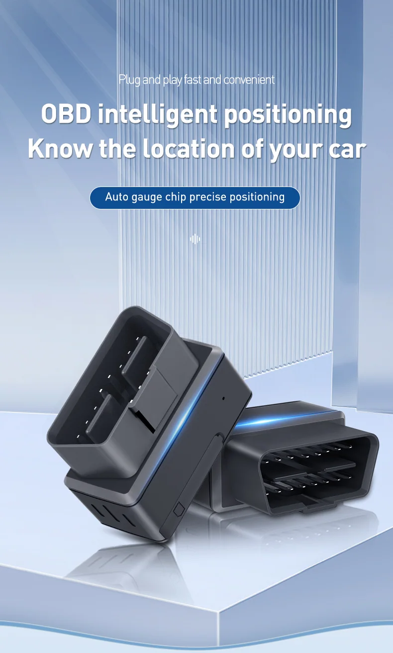 D8 OBD tracker in an English product presentation